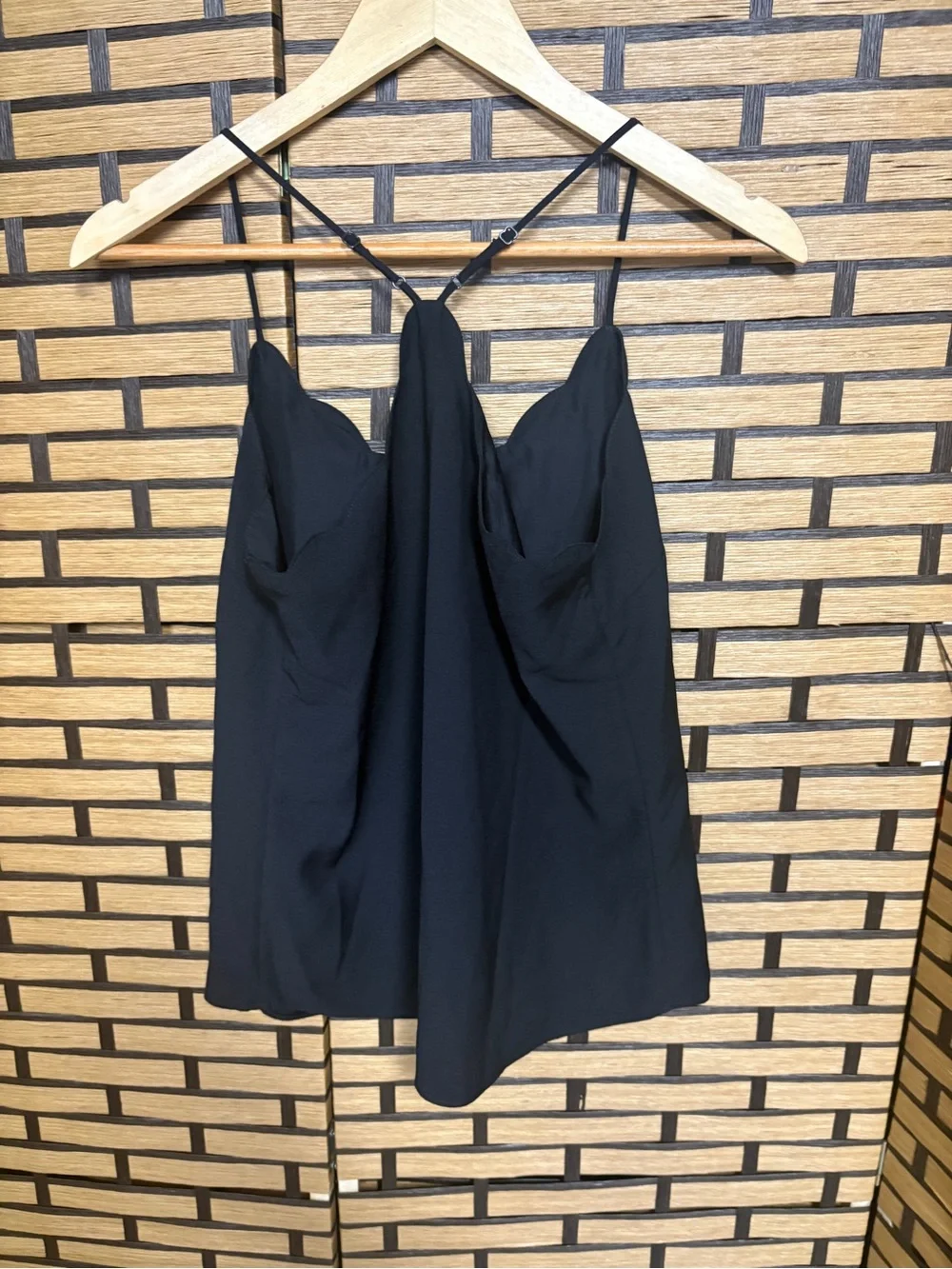 J by j. Crew black scalloped hem tank top size 0